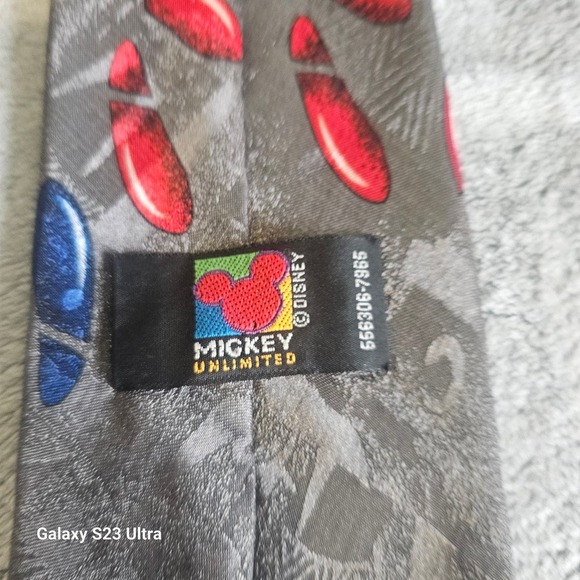 VTG, Mickey Unlimited, Disney, made in Italy, fun tie, detective Mickey, sleuth - Picture 3 of 5